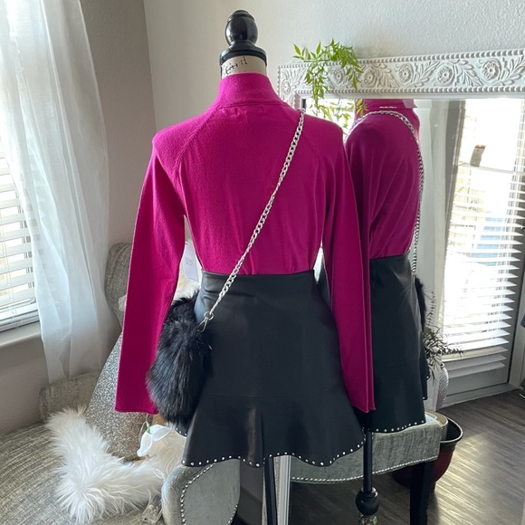 Pink Calvin Klein Long Sleeve Knit Top XS - Picture 3 of 7